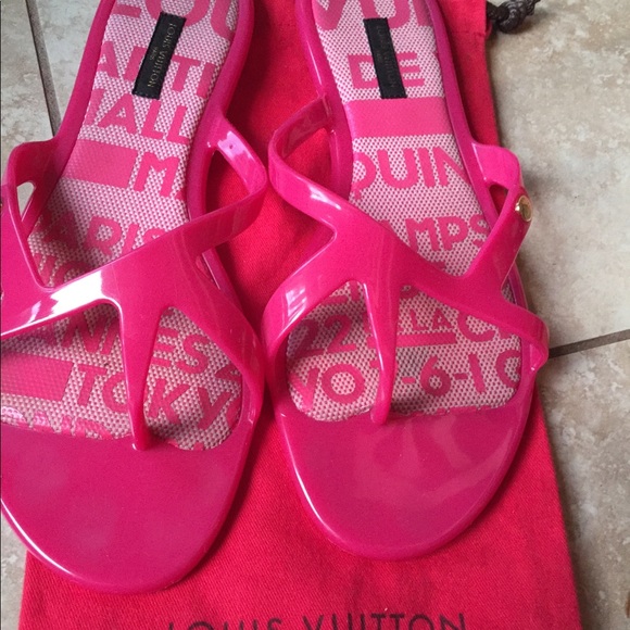 louis vuitton jelly sandals